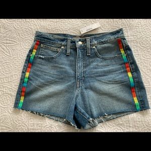 JCrew Point Sur 28 high waist cut off jean shorts